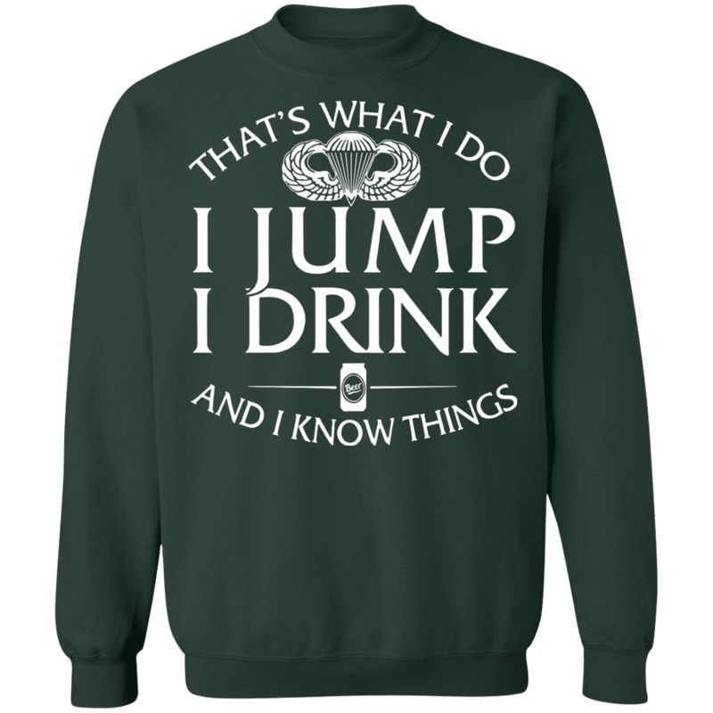 Basic Parachutist Badge I Jump Drink Shirt