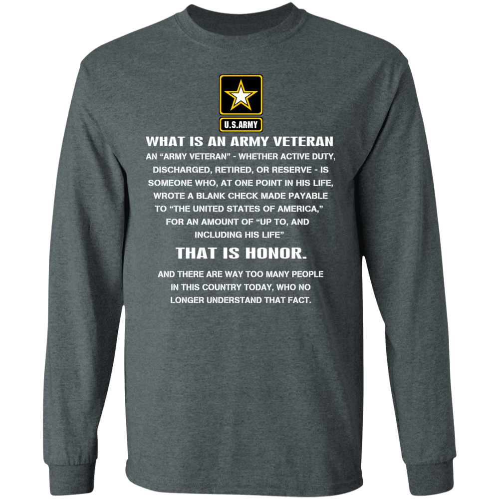 WHAT IS AN ARMY VETERAN SHIRT