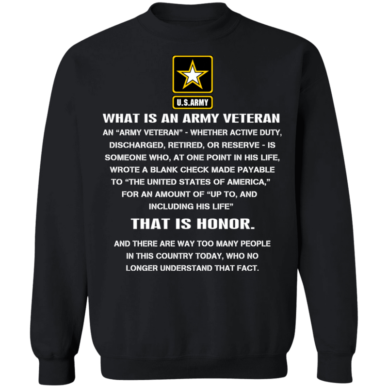 WHAT IS AN ARMY VETERAN SHIRT