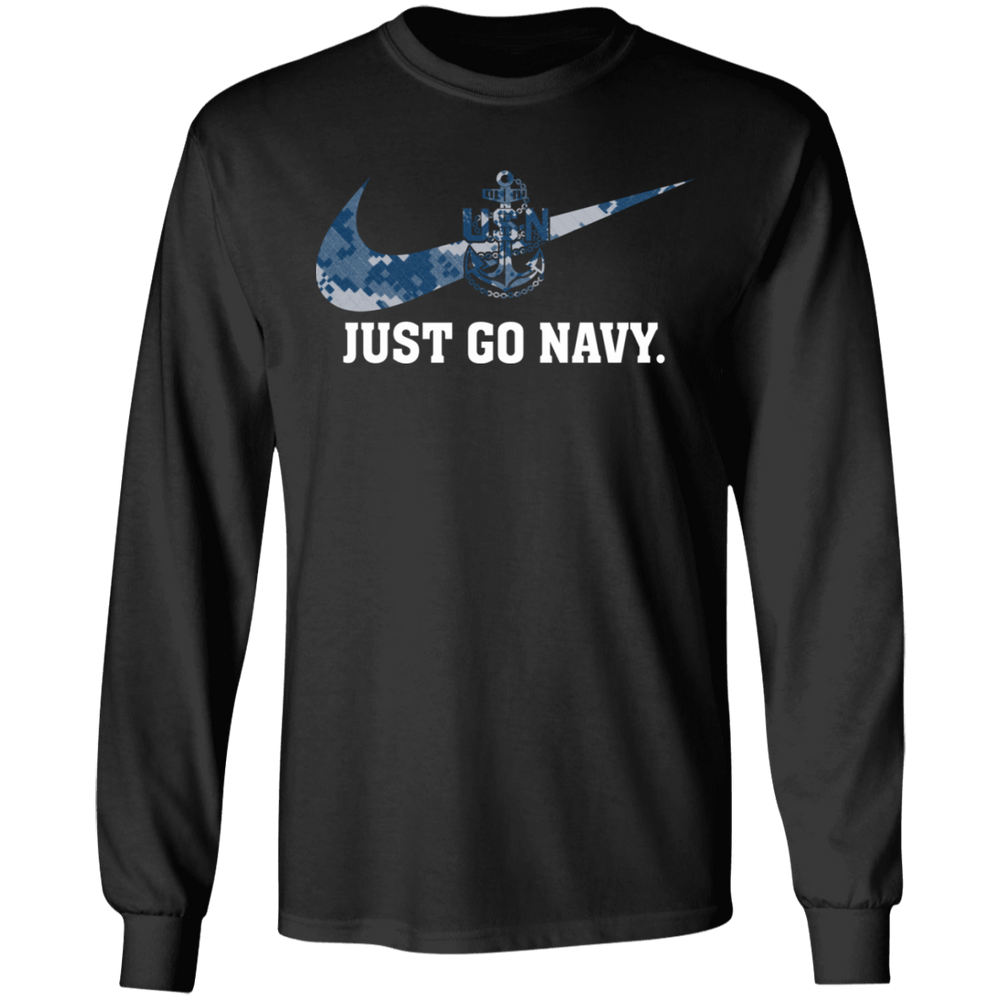 JUST GO NAVY SHIRT