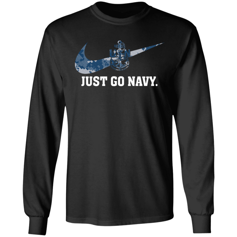 JUST GO NAVY SHIRT