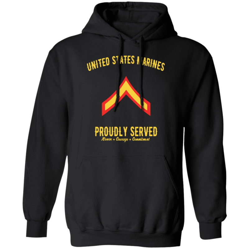 US MARINE PROUDLY SERVED E2 SHIRT