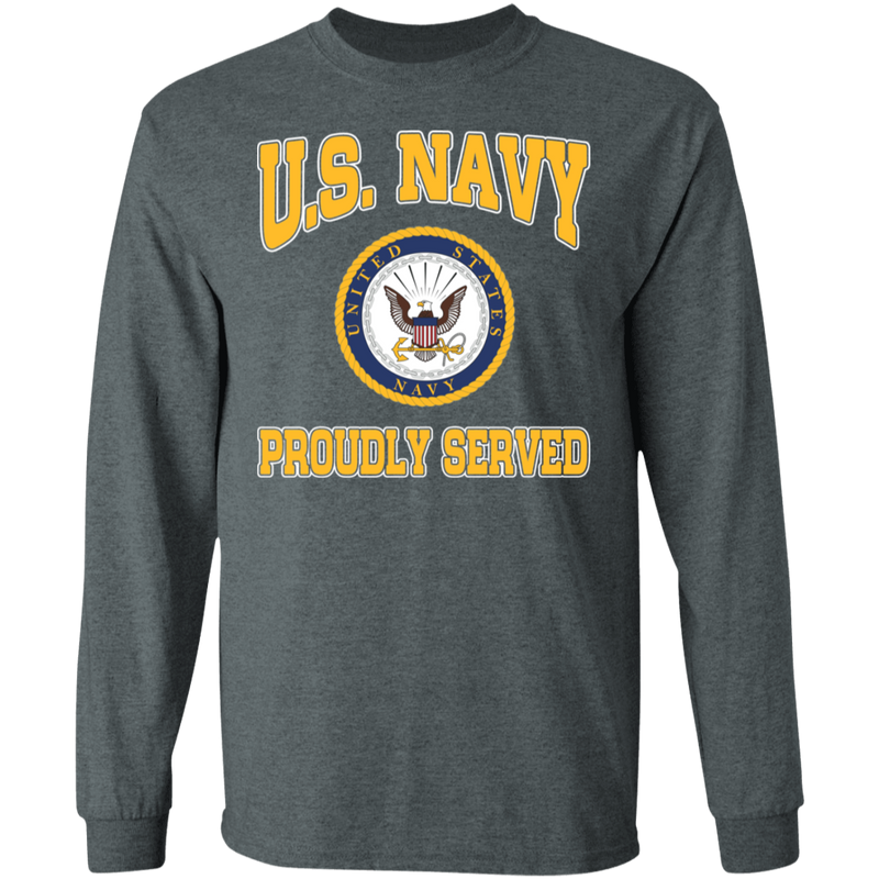 USN LOGO PROUDLY SERVED SHIRT