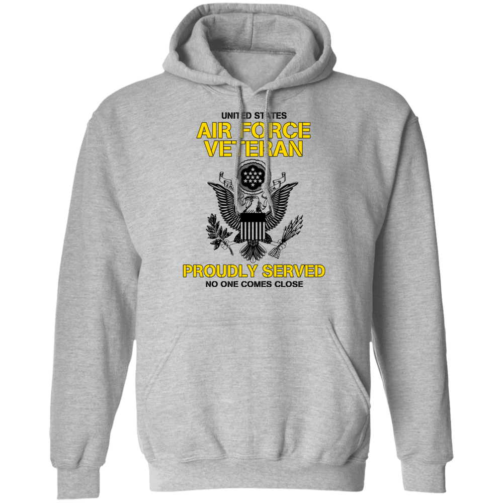 US AIR FORCE PROUDLY SERVED NO ONE COMES CLOSE GT SHIRT