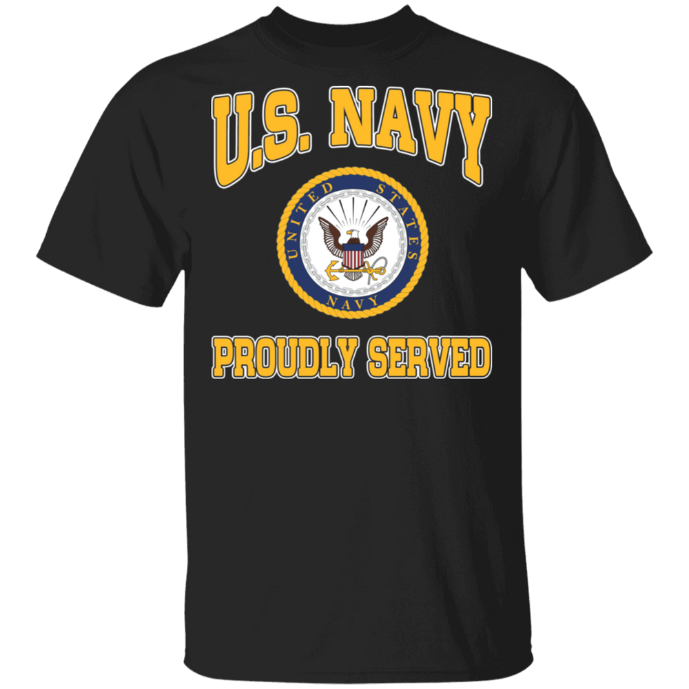 USN LOGO PROUDLY SERVED SHIRT