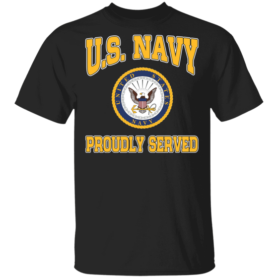 USN LOGO PROUDLY SERVED SHIRT