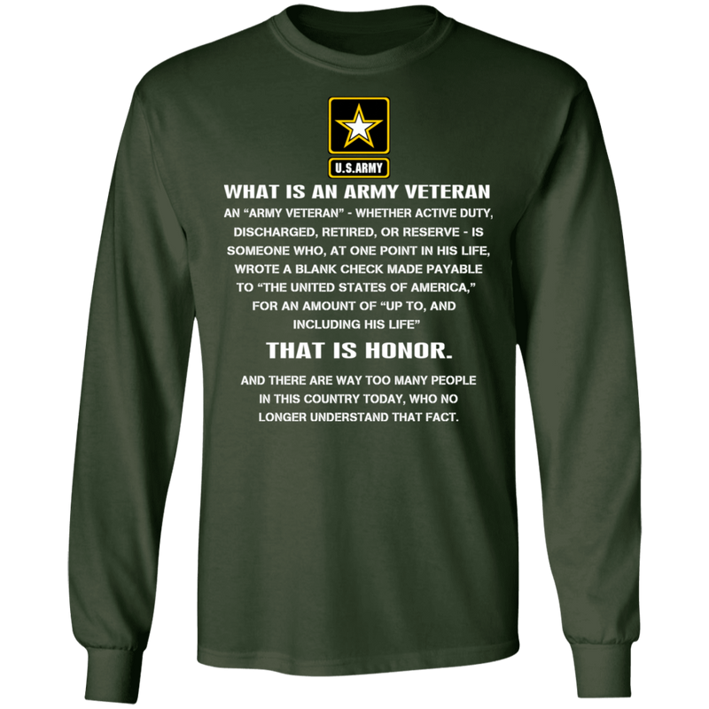 WHAT IS AN ARMY VETERAN SHIRT