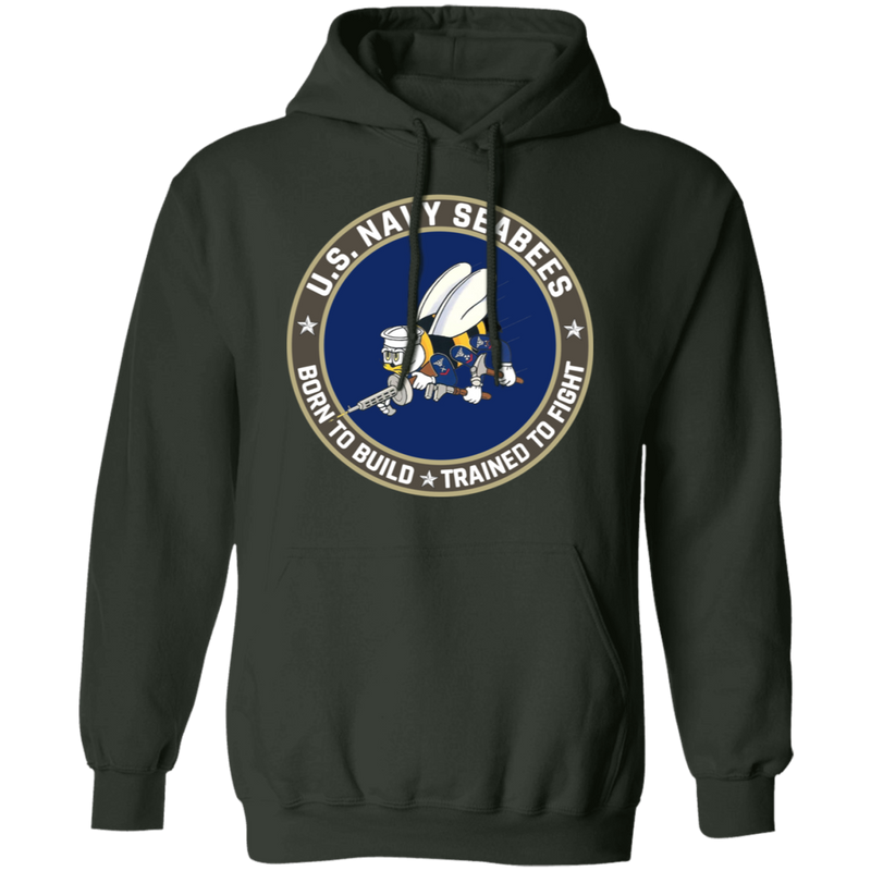 USN SEABEES BORN TO BUILD TRAINED TO FIGHT SHIRT