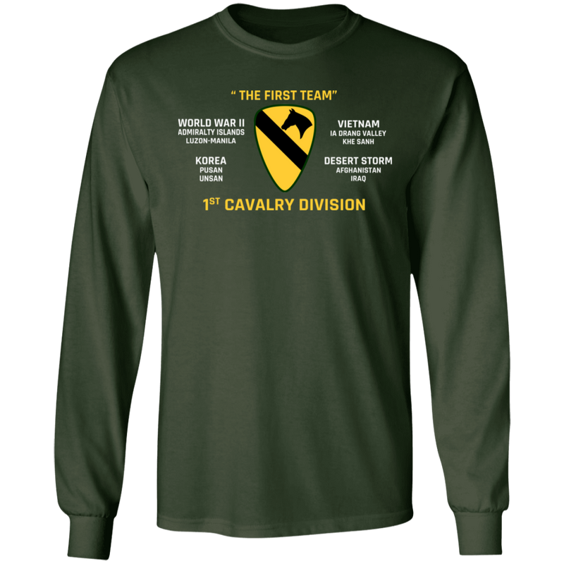 THE FIRST TEAM 1ST CAVALRY DIVISION SHIRT