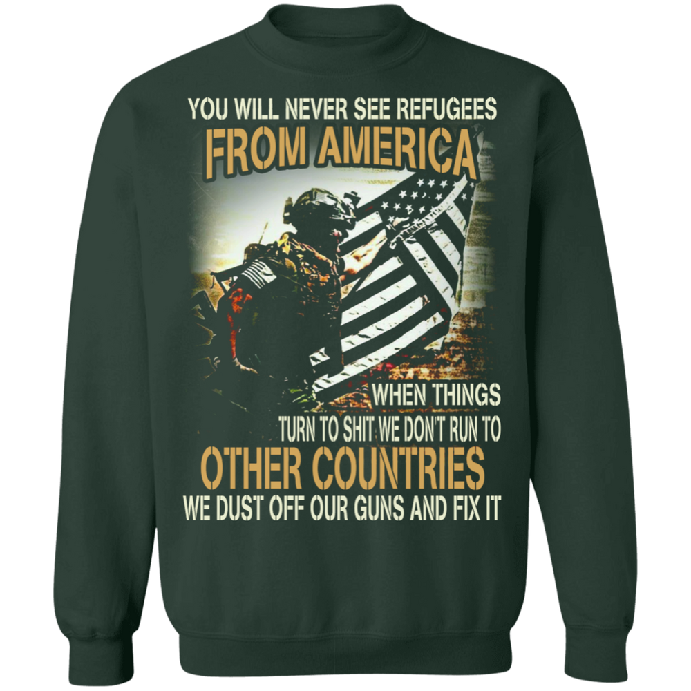WE DUST OFF OUR GUN AND FIX IT SHIRT