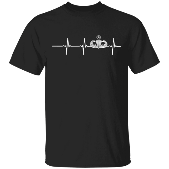 Master Parachutist Badge Heartbeat Shirt