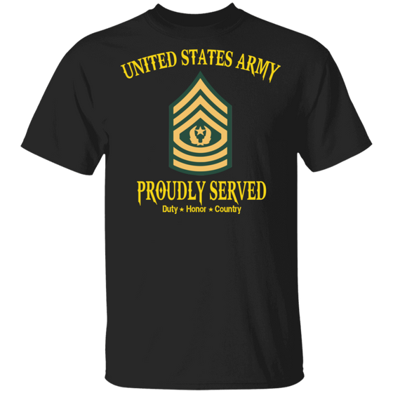 UNITED STATES ARMY CSM PROUDLY SERVED