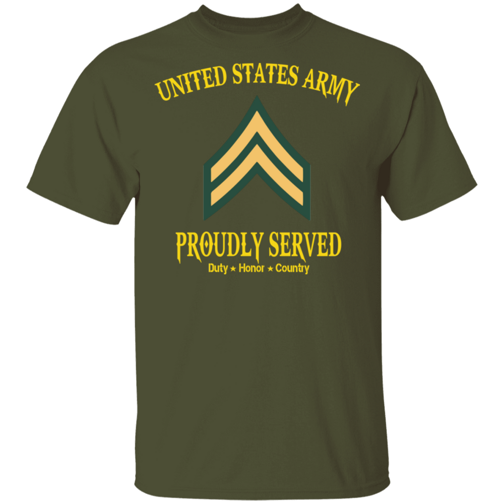 UNITED STATES ARMY E4 CPL PROUDLY SERVED