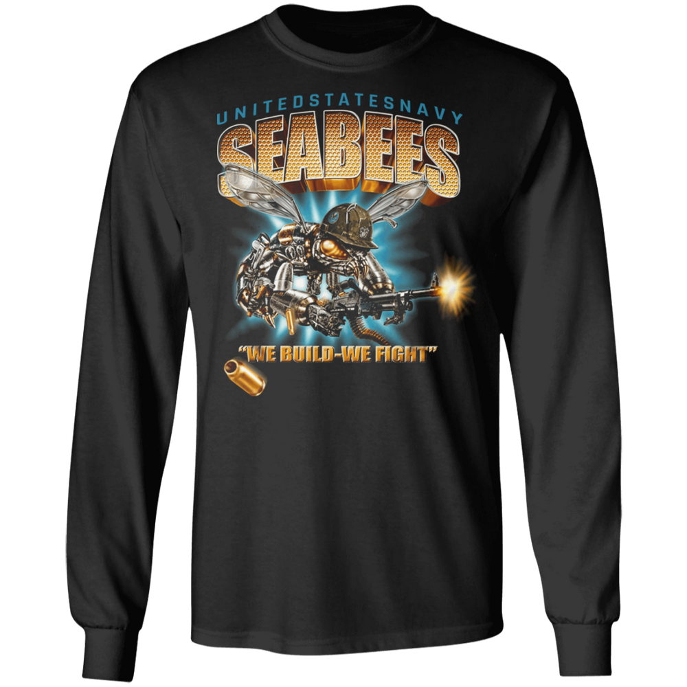 USN SEABEES WE BUILD WE FIGHT SHIRT