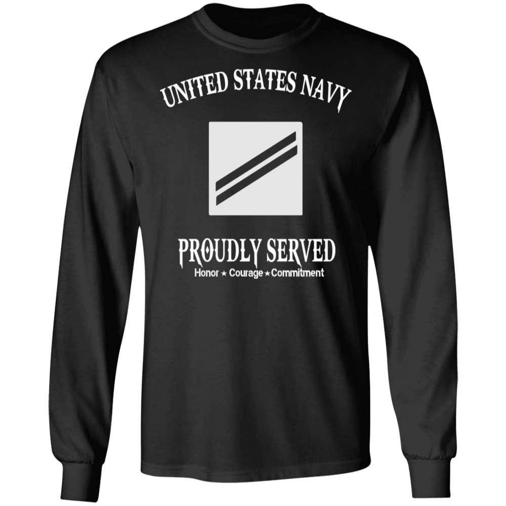 USN E2 SEAMAN APPRENTICE PROUDLY SERVED SHIRT