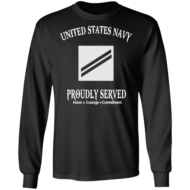 USN E2 SEAMAN APPRENTICE PROUDLY SERVED SHIRT