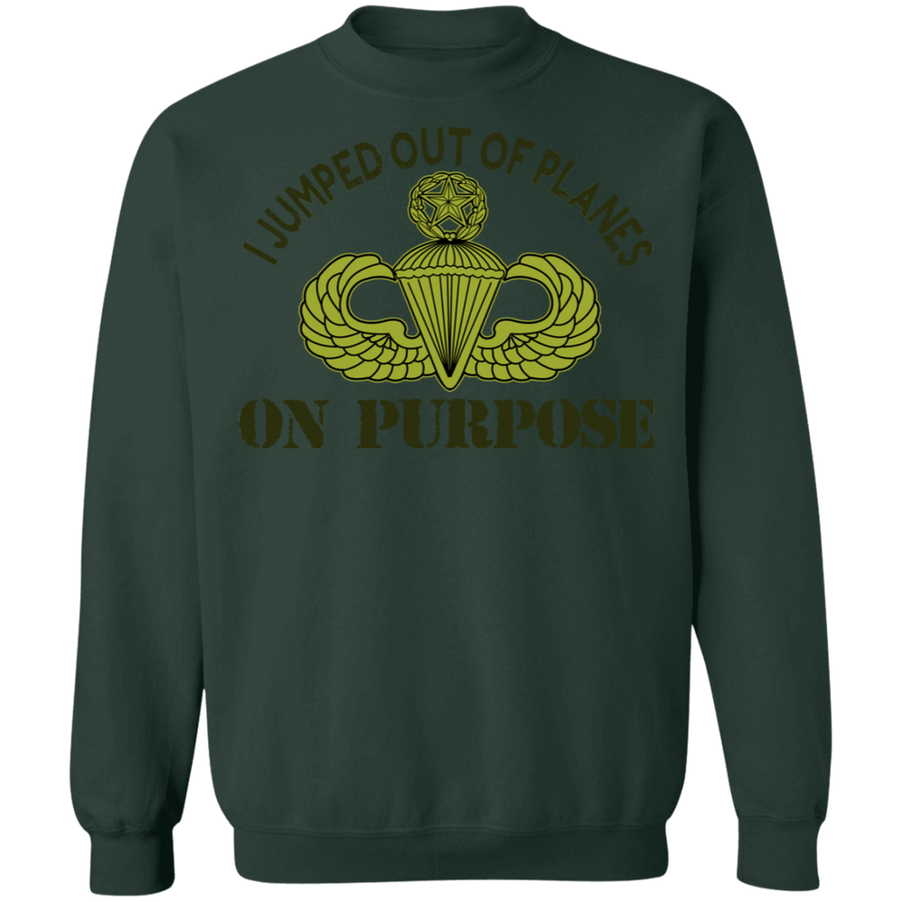 I JUMPED OUT OF PLANE ON PURPOSE MASTER PARACHUTIST SHIRT