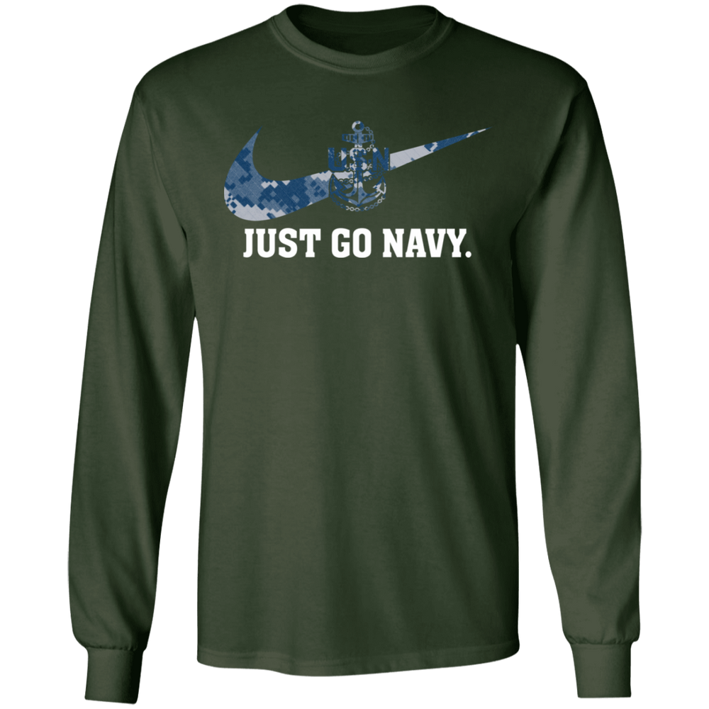 JUST GO NAVY SHIRT