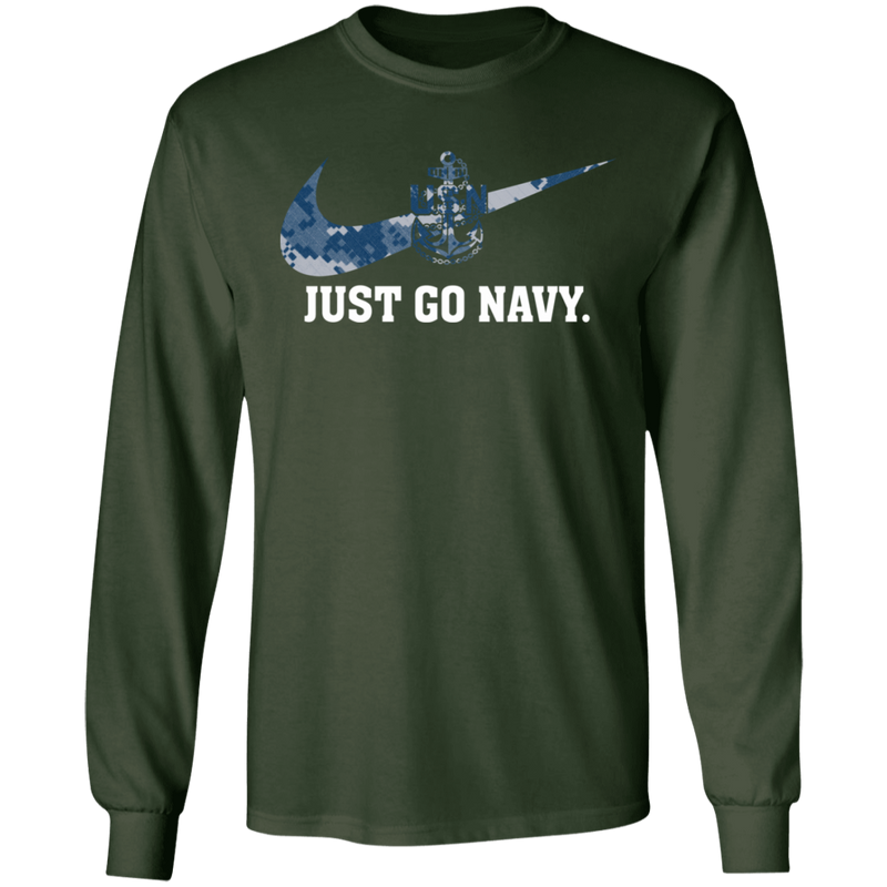 JUST GO NAVY SHIRT