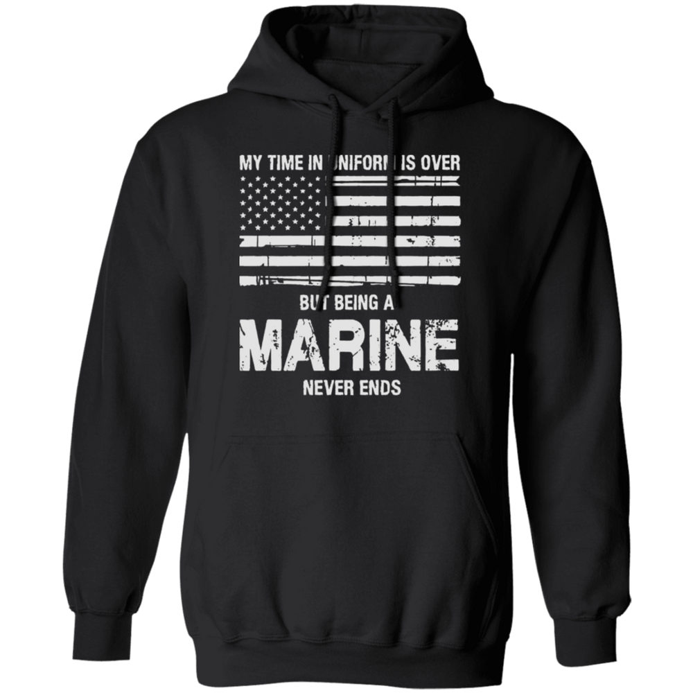 BEING AN MARINE NEVER ENDS SHIRT