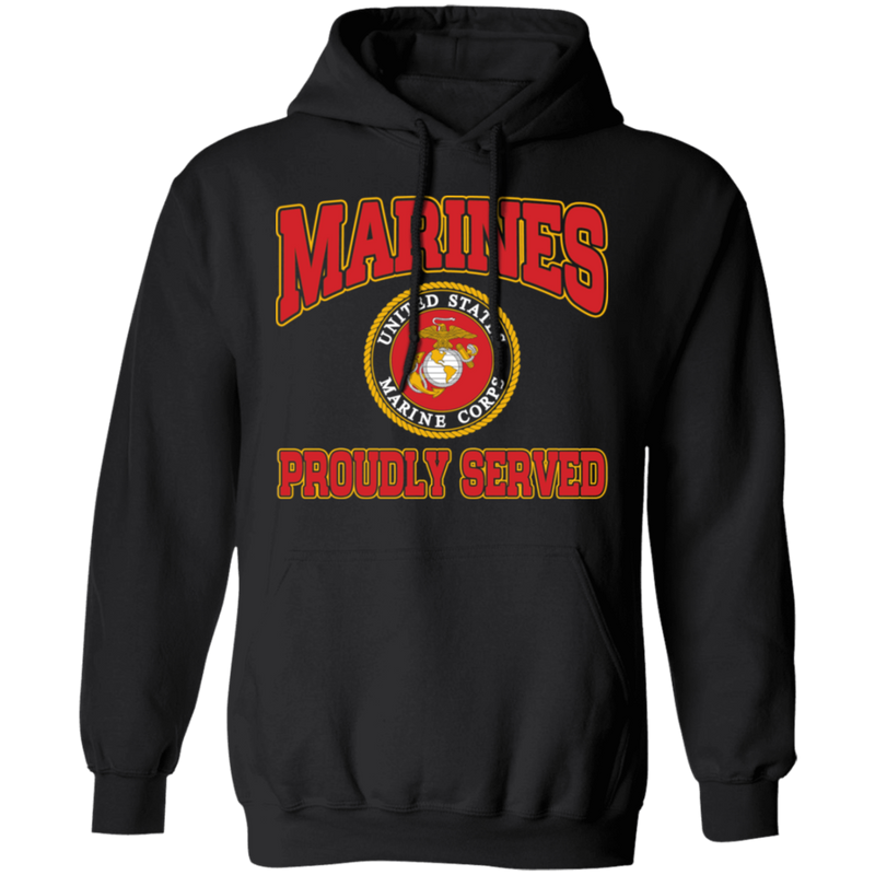 MARINES PROUDLY SERVED LOGO SHIRT