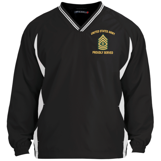 Army Proudly Served sergeant major of the army (SMA) windshirt jacket polo