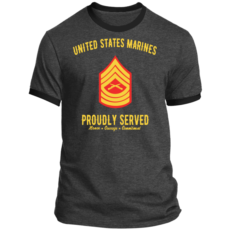 USMC MASTER SERGEANT E-8 PROUDLY SERVED SHIRT