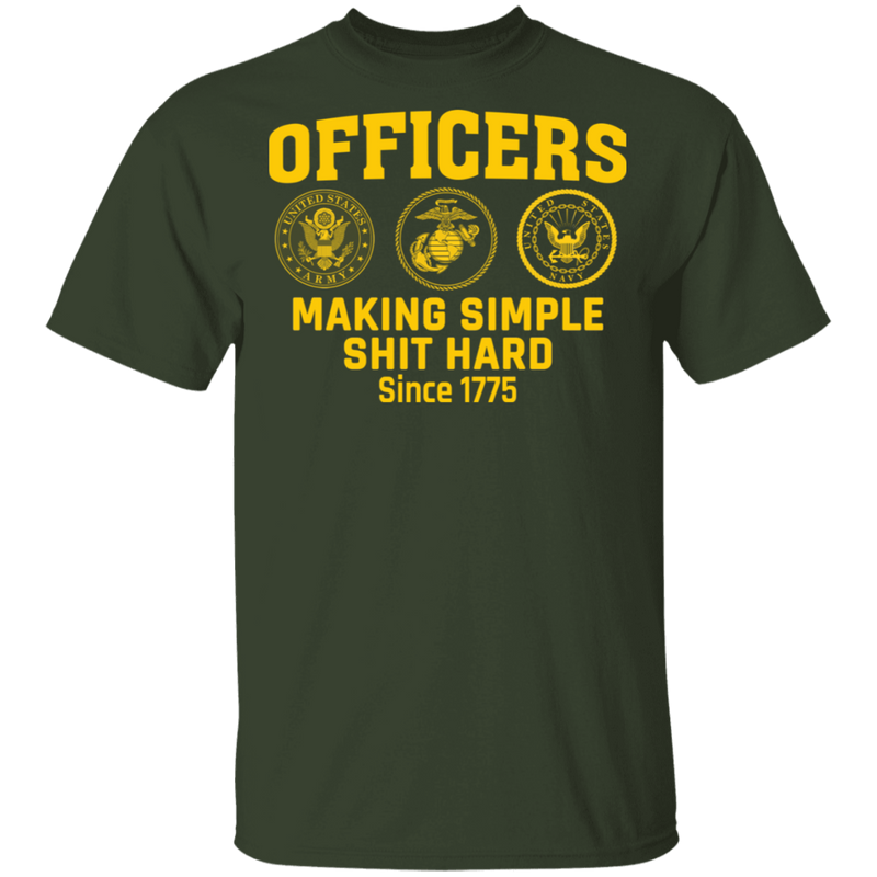 Officers Making Simple Shit Hard Shirt