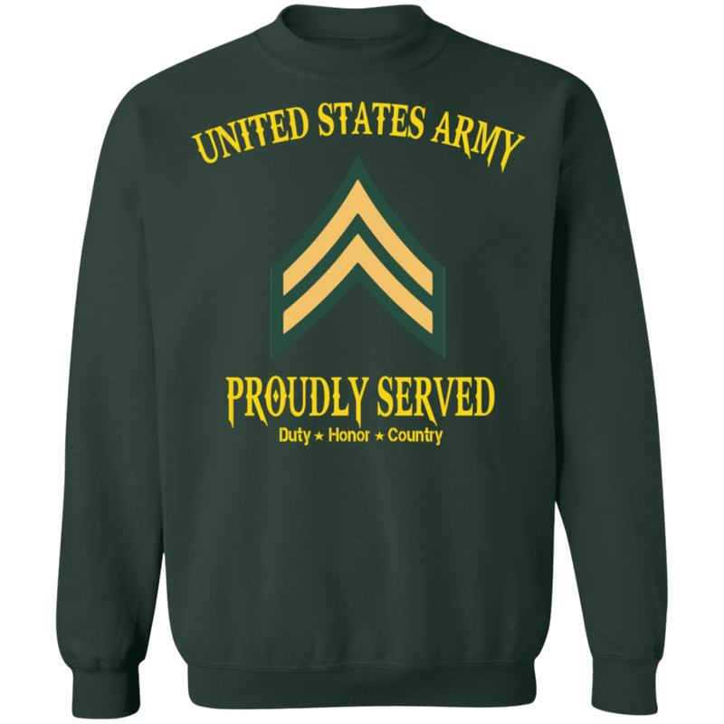 UNITED STATES ARMY E4 CPL PROUDLY SERVED