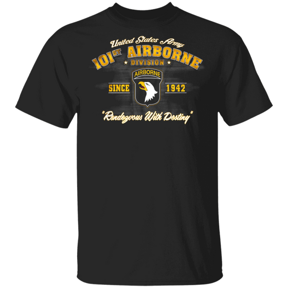 101ST AIRBORNE SINCE 1942 RENDEZVOUS  WITH DESTINY SHIRT