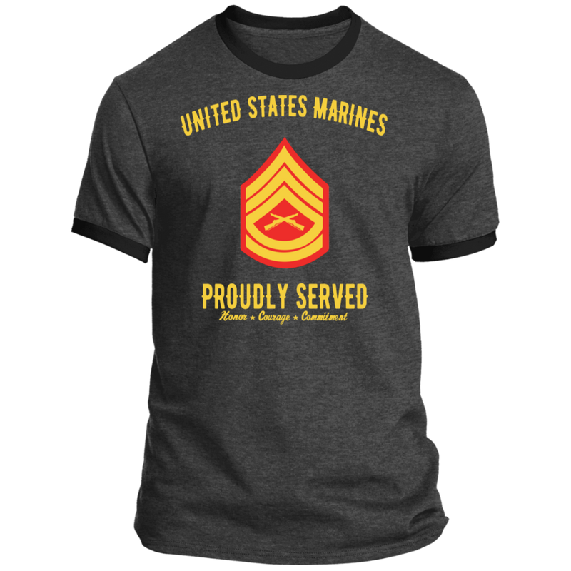 USMC SERGEANT E-7 PROUDLY SERVED SHIRT