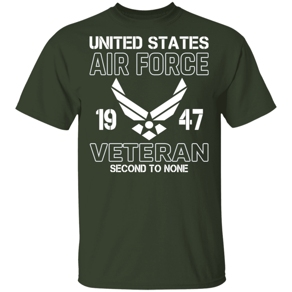 US AIR FORCE VET SECOND TO NONE SHIRT