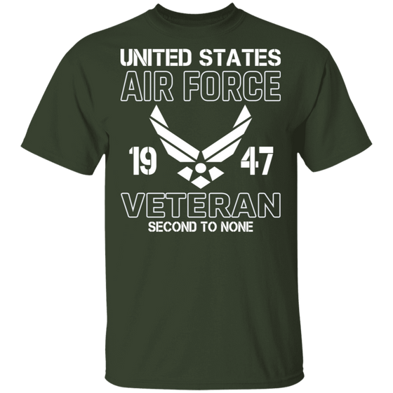 US AIR FORCE VET SECOND TO NONE SHIRT