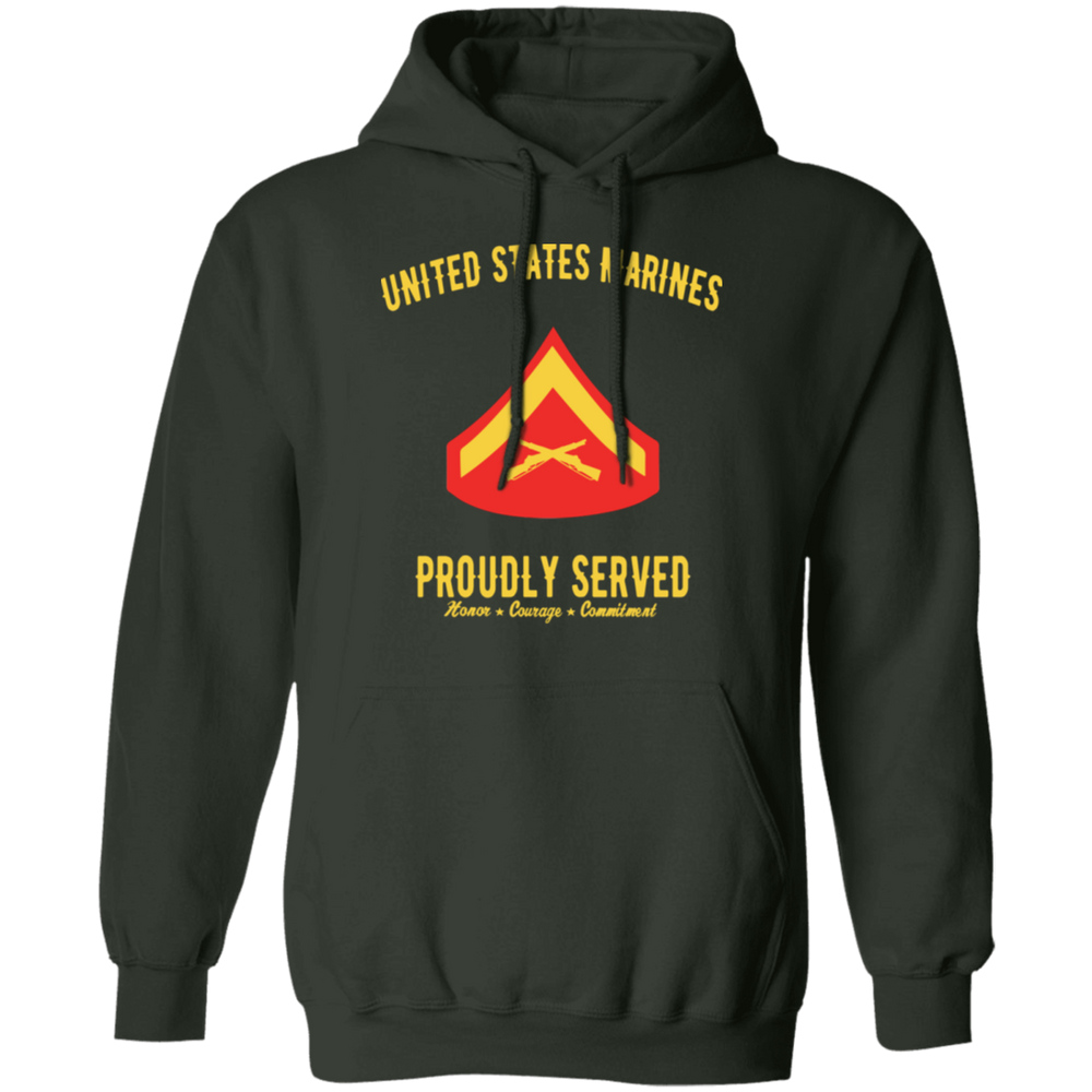 USMC CORPORAL E-3 PROUDLY SERVED SHIRT