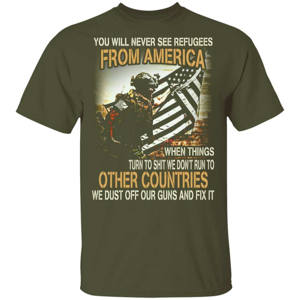 WE DUST OFF OUR GUN AND FIX IT SHIRT