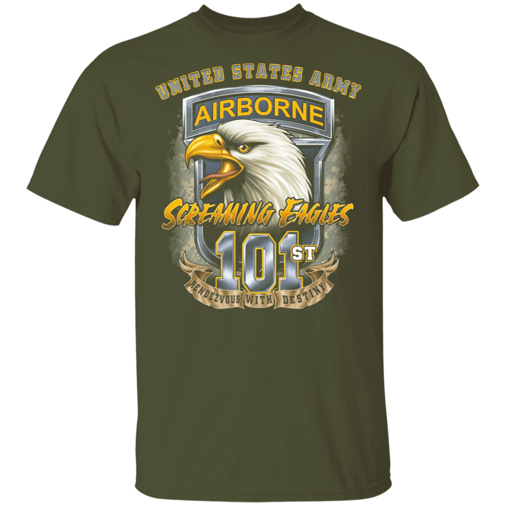 AIRBORNE SCREAMING EAGLES 101ST SHIRT