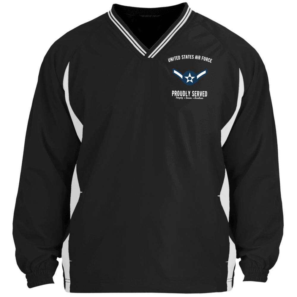 USAF RANK E2 EMBROIDERED WINDSHIRT JACKET POLO