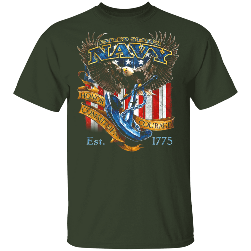 US NAVY EST 1775 SHIRT