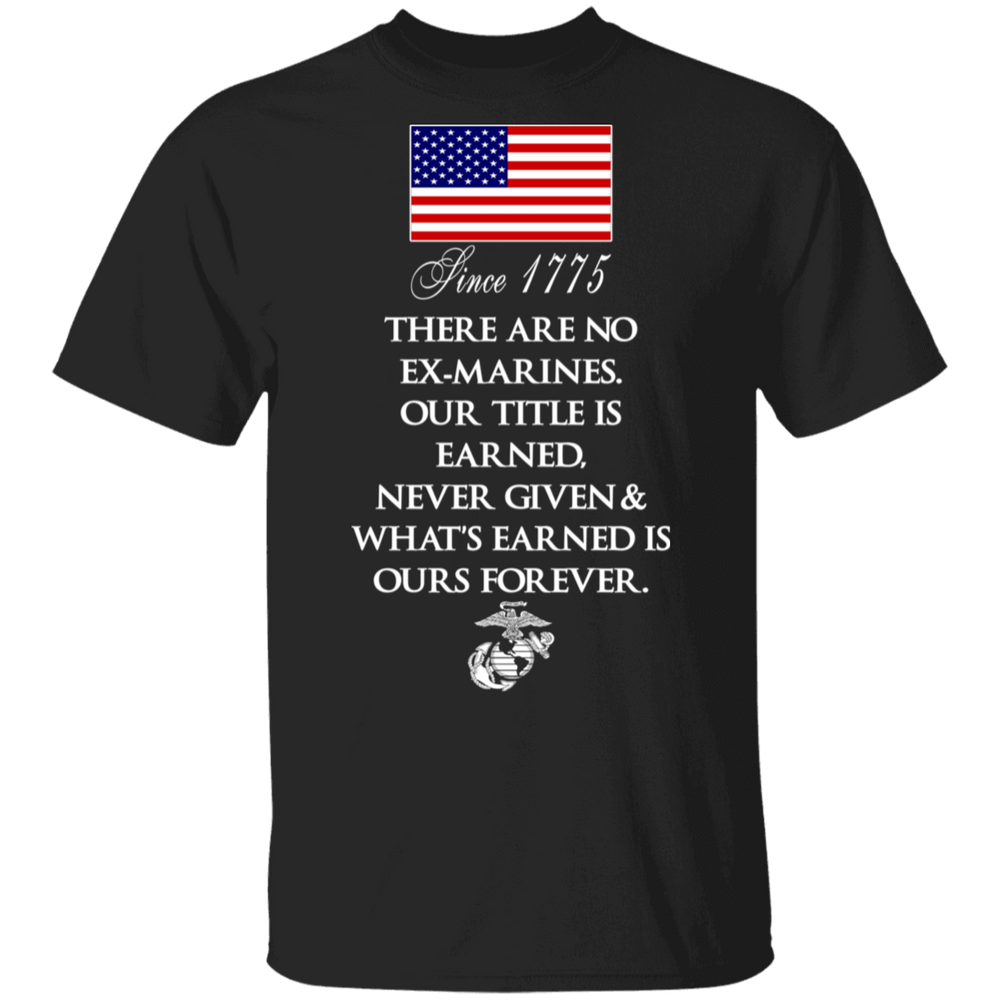 THERE'RE NO EX-MARINES SHIRT
