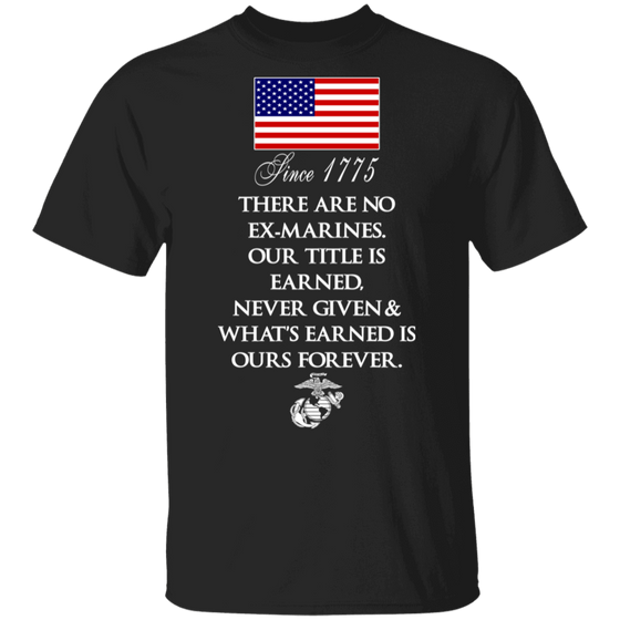 THERE'RE NO EX-MARINES SHIRT