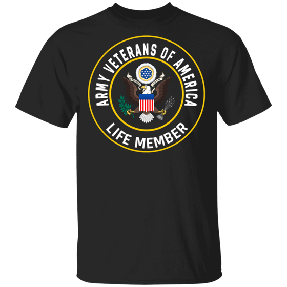 ARMY VET OF AMERICA LIFE MEMBER SHIRT