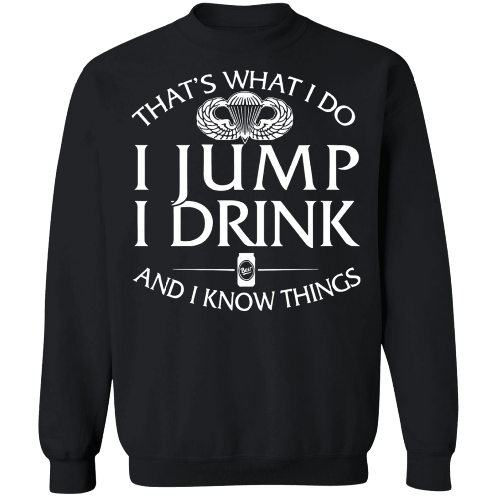 Basic Parachutist Badge I Jump Drink Shirt