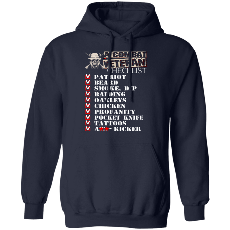A COMBAT VETERAN CHECKLIST SHIRT