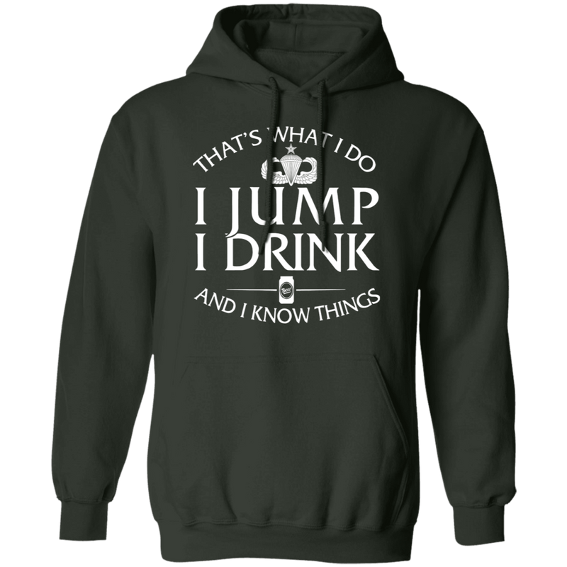 Senior Parachutist Badge I Jump Drink Shirt