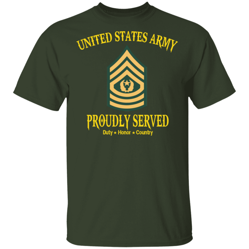 UNITED STATES ARMY CSM PROUDLY SERVED
