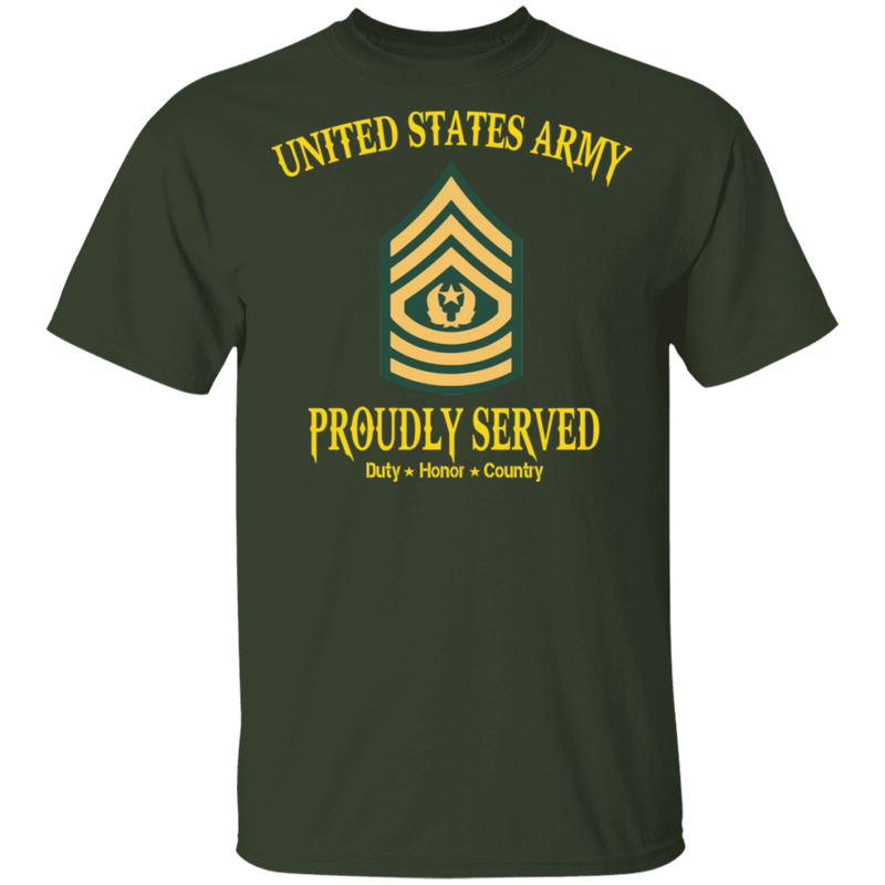 UNITED STATES ARMY CSM PROUDLY SERVED