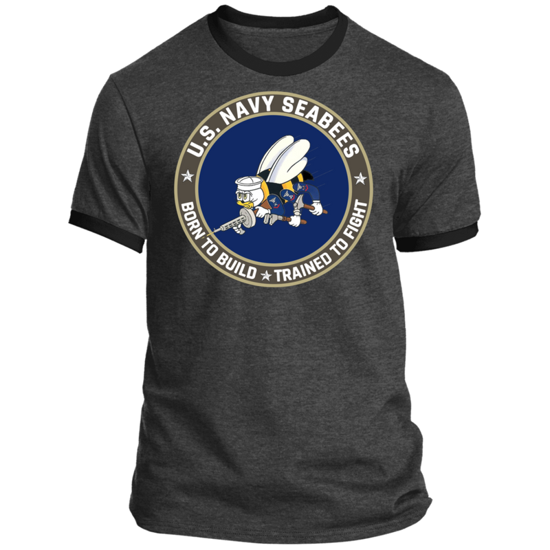 USN SEABEES BORN TO BUILD TRAINED TO FIGHT SHIRT