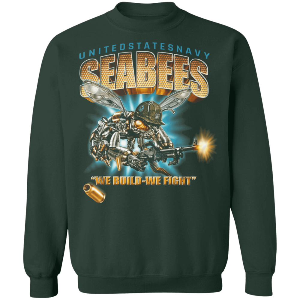 USN SEABEES WE BUILD WE FIGHT SHIRT