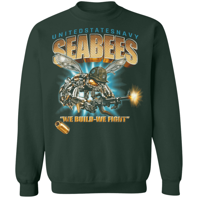USN SEABEES WE BUILD WE FIGHT SHIRT