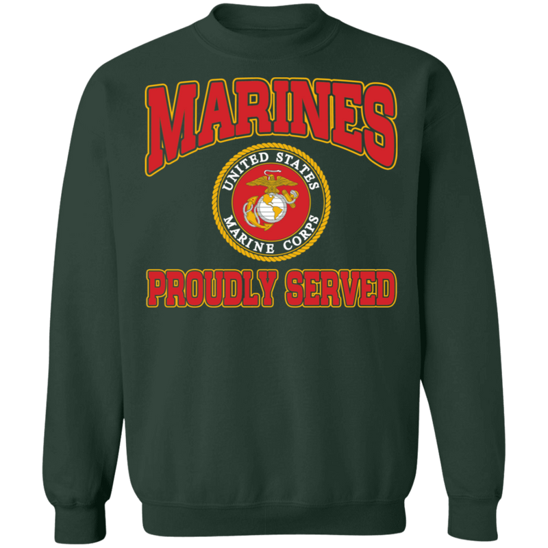 MARINES PROUDLY SERVED LOGO SHIRT